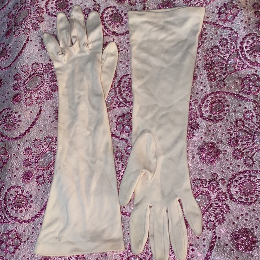 ladies 14” long Evening Formal Wedding prom arm length opera Hand gloves